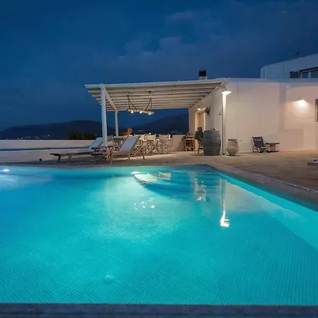 Luxury Private Family With Private Infinity Pool 别墅 Páros